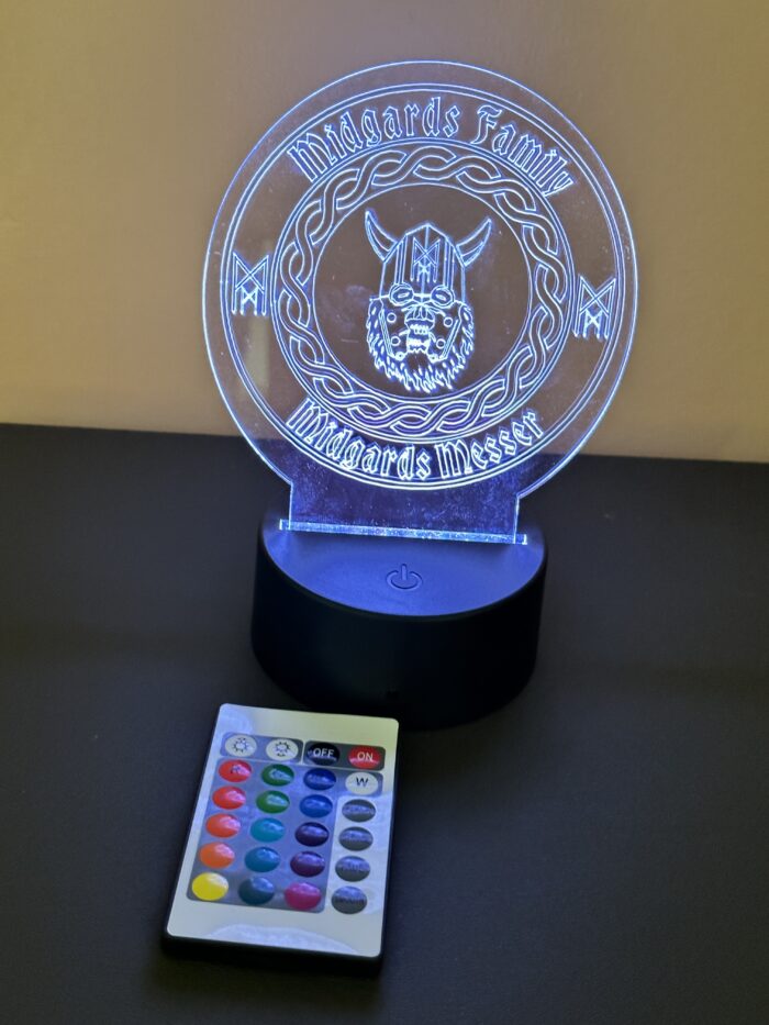 LED LAMP WITH LOGO-COLLECTORS - Midgards Messer Shop USA